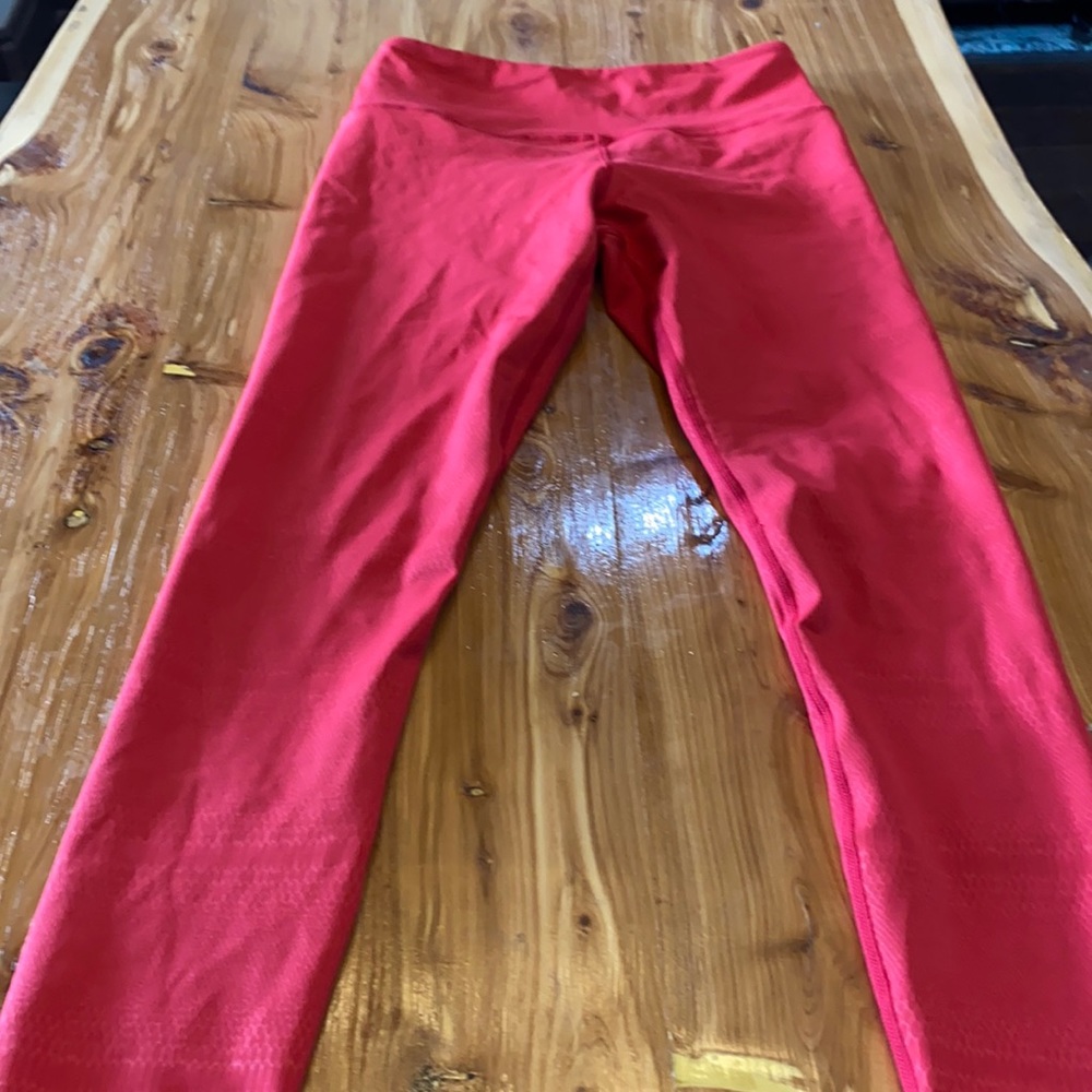 Zyia red venom leggings size 4